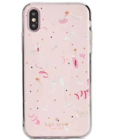 Kate Spade New York Jeweled Champagne Iphone X/xs And Xs Max Case In Pink