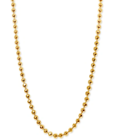 Alex Woo Beaded 16" Chain Necklace In 14k Gold In Yellow Gold
