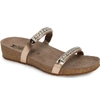 Mephisto 'ivana' Crystal Embellished Slide Sandal In Old Pink Leather