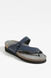 Mephisto Helen Toe Loop Sandal In Navy Nubuck