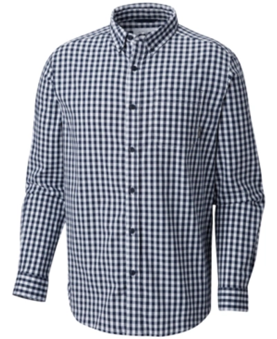 Columbia Men's Rapid Rivers Ii Long Sleeve Shirt In Collegiate Navy Gingham