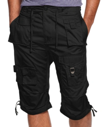 Sean John Men's Classic Flight Cargo 14" Shorts, Created For Macy's In Pm Black