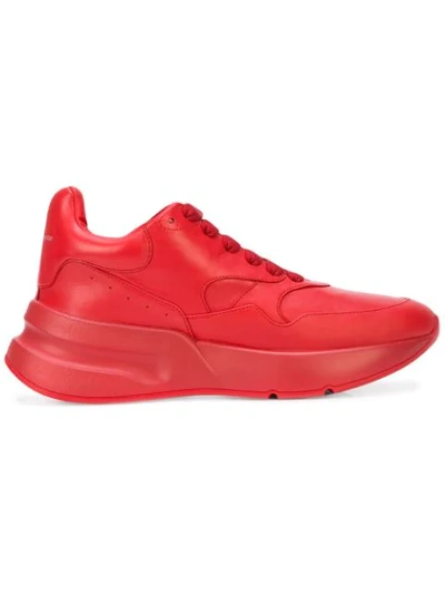 Alexander Mcqueen Oversized Runner Sneakers In Lust Red