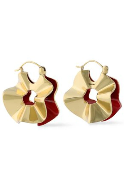 Ellery Woman Flourish Gold-tone Earrings Gold