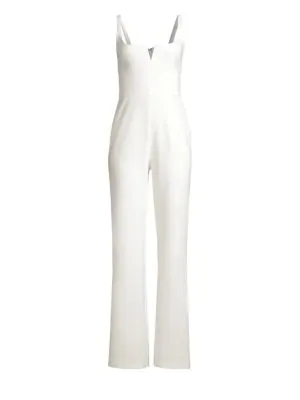 white jumpsuit straight leg