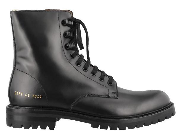 Common Projects Combat Boots In Black | ModeSens