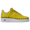 Nike Women's Air Force 1 '07 Se Premium Casual Shoes, Yellow