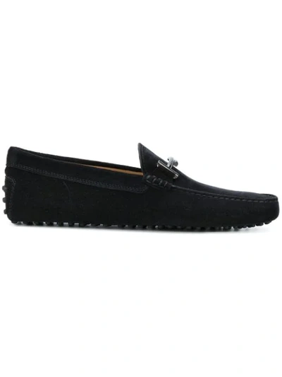Tod's Gommino Double T Loafers In Black