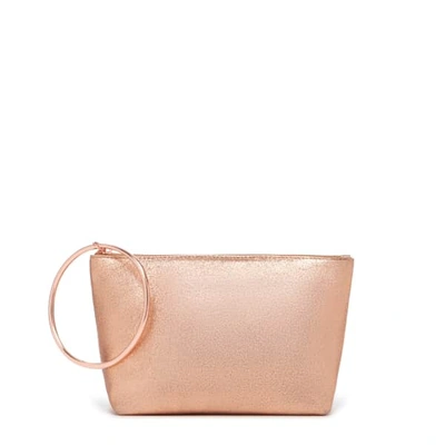 Thacker New York Large Ring Pouch In Rosegold In Gold