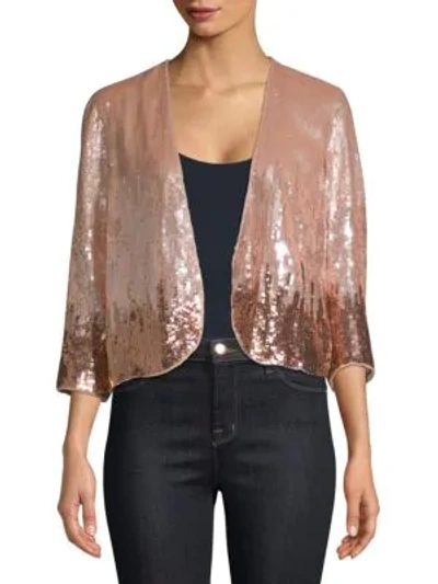 Parker Sequin Jacket In Ombre Sugar