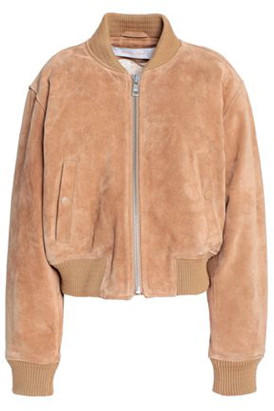 See By Chloé Woman Suede Bomber Jacket Light Brown