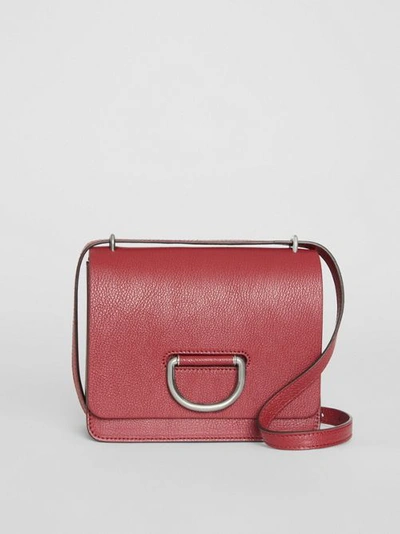 Burberry The Small Leather D-ring Bag In Crimson