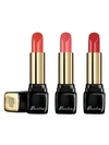 Guerlain Kisskiss Mini Lipsticks 3-piece Deluxe Set