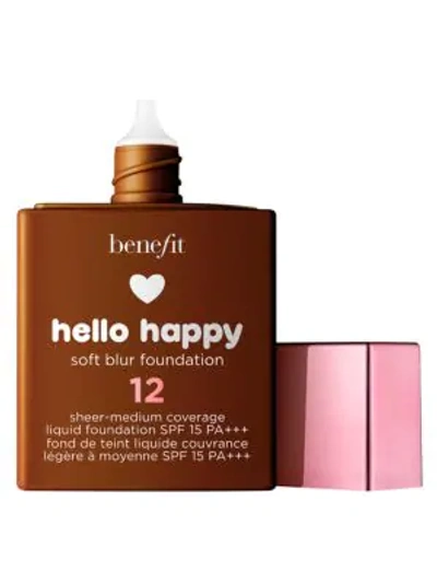 Benefit Cosmetics Hello Happy Soft Blur Foundation In Shade 12 Dark Neutral Warm