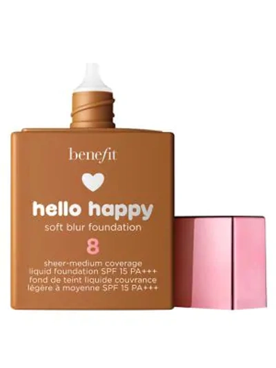 Benefit Cosmetics Hello Happy Soft Blur Foundation In Shade 8 Tan Neutral Warm