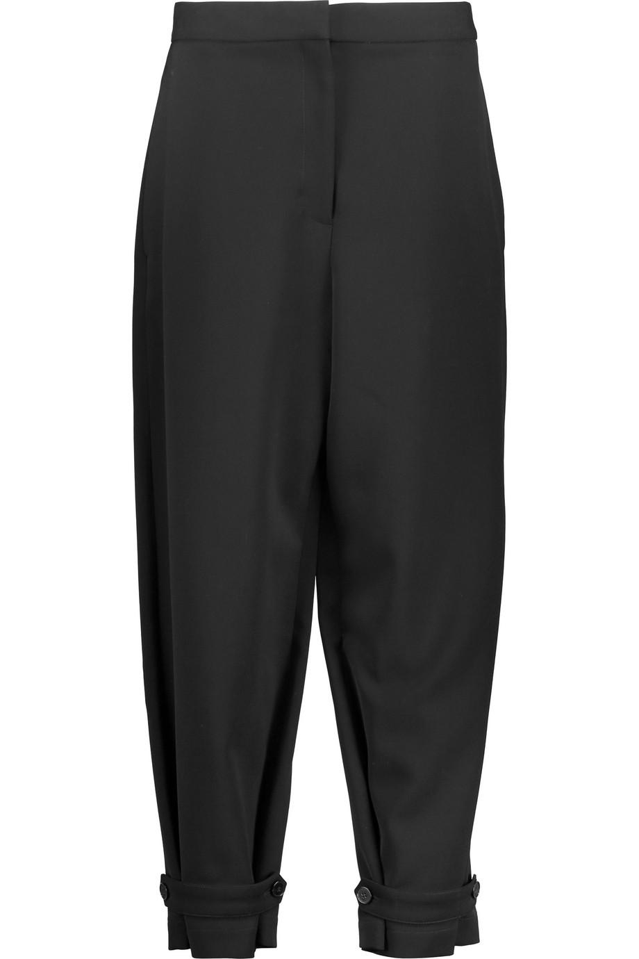 Stella Mccartney Cropped Ribbed-wool Tapered Pants | ModeSens