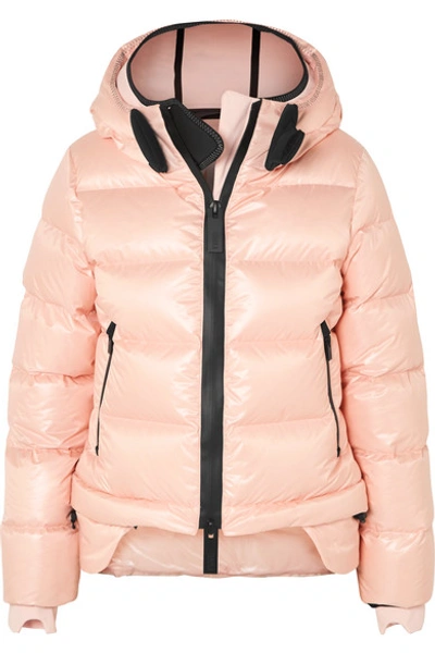 Templa Nano Hooded Quilted Shell Down Coat In Pink