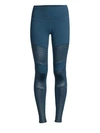 Alo Yoga High Waist Moto Leggings In Eclipse