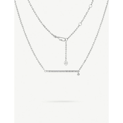 Annoushka Fine Line 18ct White-gold And Diamond Necklace In 18ct White Gold