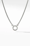 David Yurman Women's Cable Amulet Vehicle Box Chain Necklace In Sterling Silver