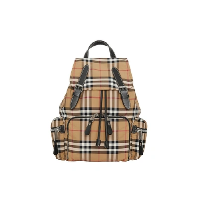 Burberry The Medium Rucksack In Vintage Check Nylon