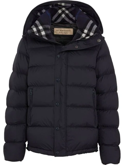Burberry Detachable-sleeve Down-filled Hooded Puffer Jacket In Blue |  ModeSens