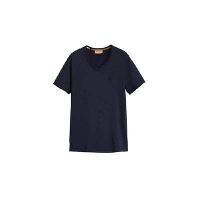 Burberry Cotton Jersey T-shirt In Navy