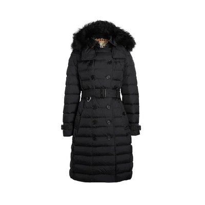 Burberry Detachable Hood Down-filled Puffer Coat In Black