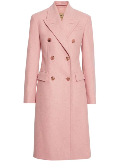 burberry pink wool coat