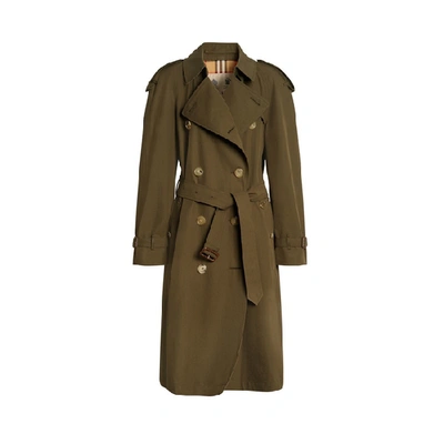 Burberry The Mid-length Westminster Heritage Trench Coat In Dark Military Khaki