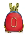 Marc Jacobs Pack Shot Mini Backpack In Poppy Red Multi/gold