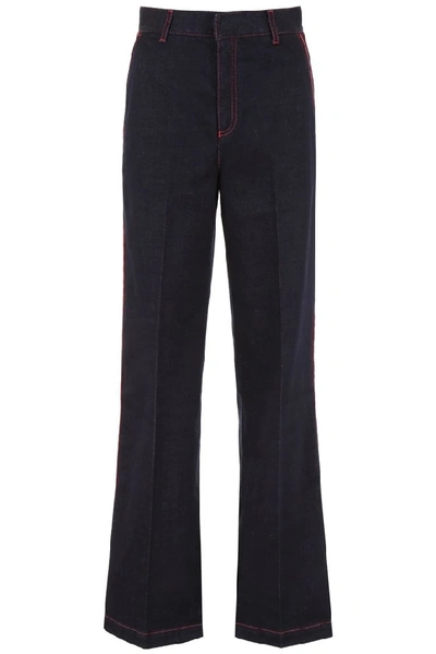 Stella Mccartney Wide Leg Jeans In Navy