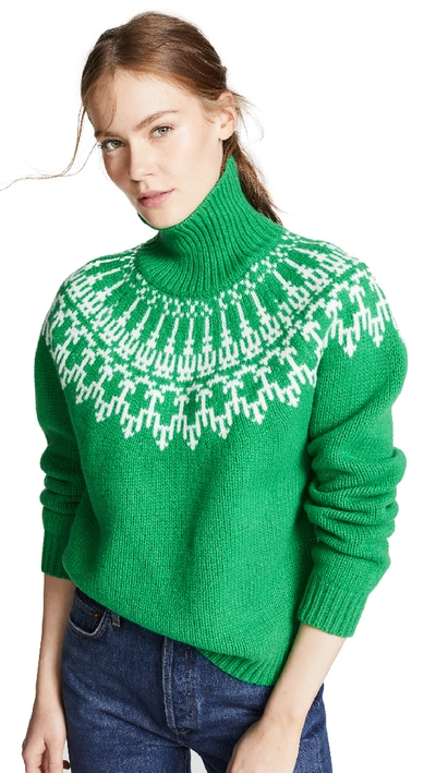 Tory sport top fair isle sweater