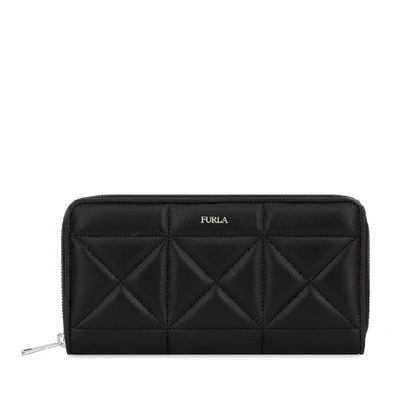 Furla Fortuna Zip Around Portemonnaie Ciliegia D In Black