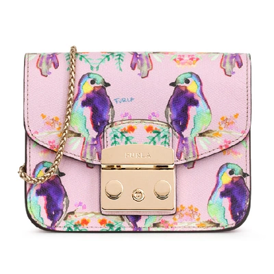 Furla Metropolis Mini Crossbody-taschen Toni Camelia In Pink