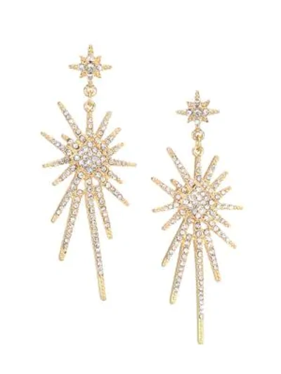 Jules Smith 14k Goldplated Crystal Star Earrings