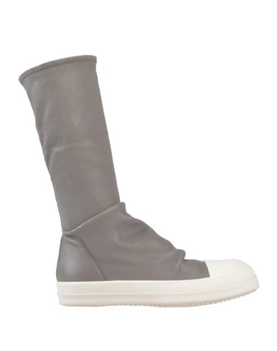 Rick Owens Boots In Grey