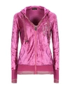 Roberto Cavalli Gym Sweatshirts In Fuchsia