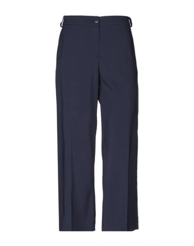 Pinko Cropped Pants & Culottes In Dark Blue