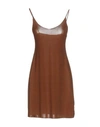 Kristina Ti Short Dress In Brown