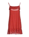 Blugirl Folies Short Dresses In Red