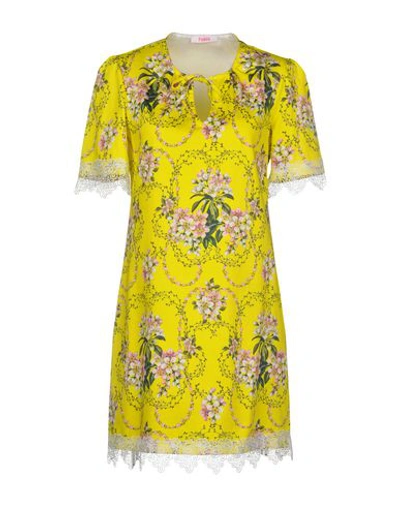 Blugirl Folies Short Dress In Yellow