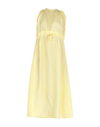 Tela 3/4 Length Dresses In Yellow