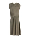 Crossley Knee-length Dress In Military Green