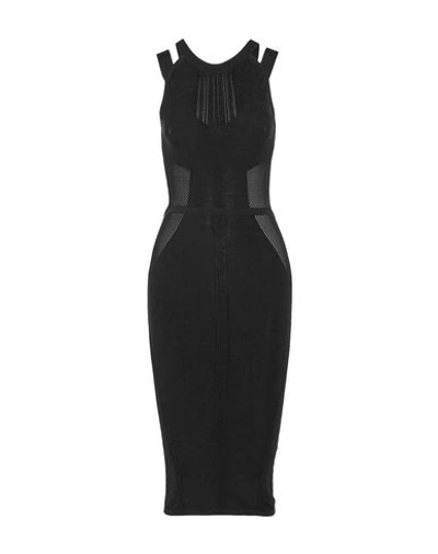 Cushnie Et Ochs 3/4 Length Dresses In Black