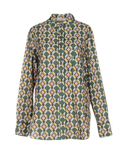 Parden's Patterned Shirts & Blouses In Green