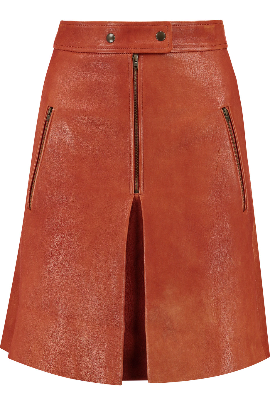 Isabel Marant Jilly Leather Mini Skirt | ModeSens