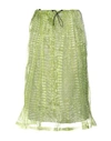 Tela Midi Skirts In Acid Green