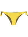 Fisico Reversible Tie-fastening Bikini Briefs In Yellow