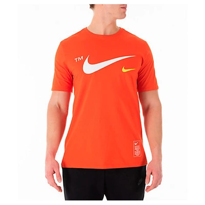 Nike Men's Sportswear Microbranding T-shirt, Orange | ModeSens